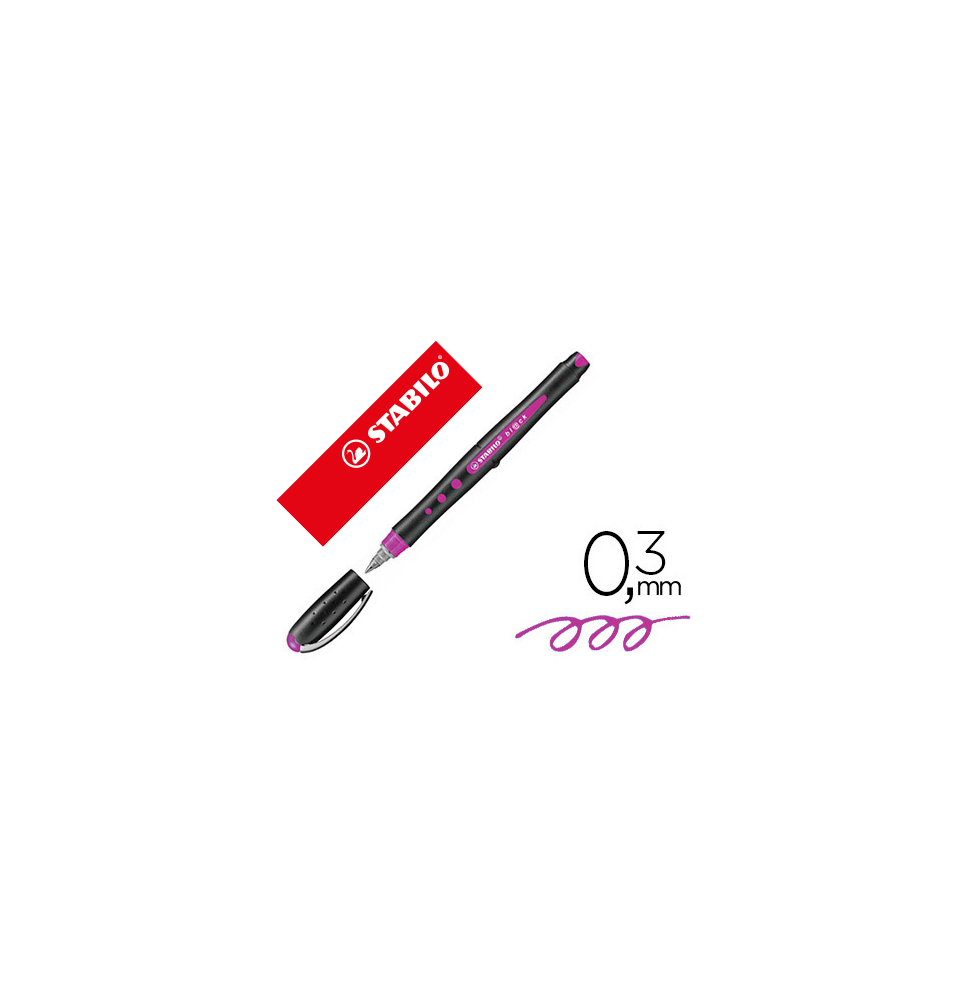 rotulador STABILO ROLLER BALL BL@CK 0,3 mm LILA