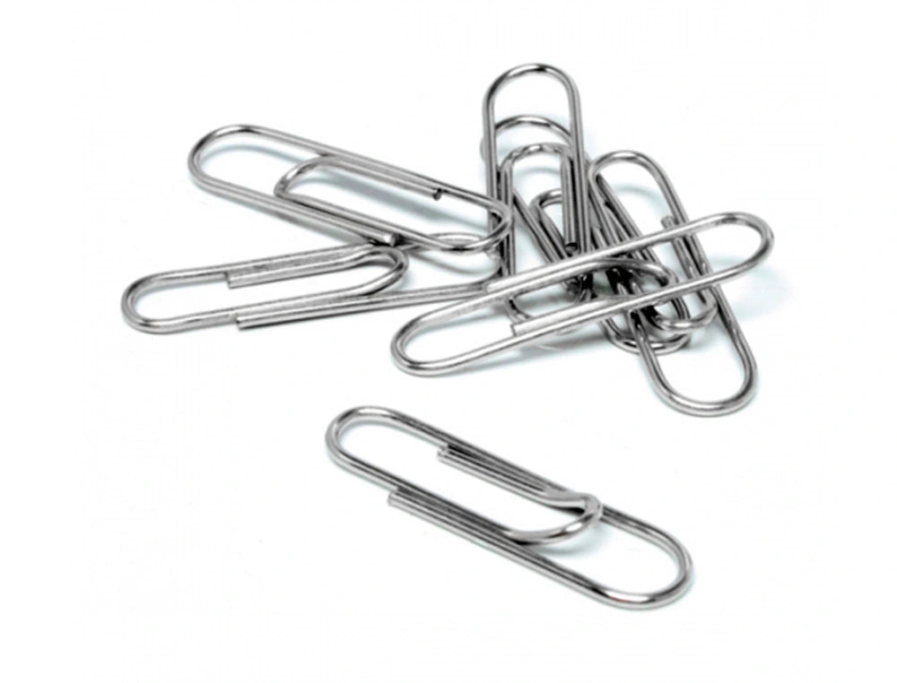Clips galvanizados q-connect nº 32 mm caja de 100 unidades