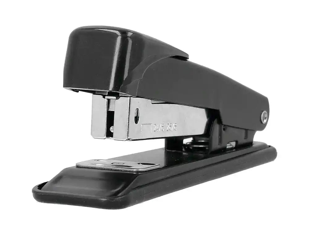 Grapadora greening metalica color negro capacidad 30 hojas usa grapas 24/6 y 26/6