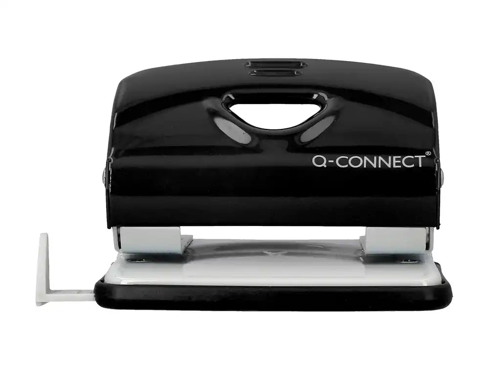 Taladrador q-connect kf14217 negro abertura 2 mm capacidad 20 hojas