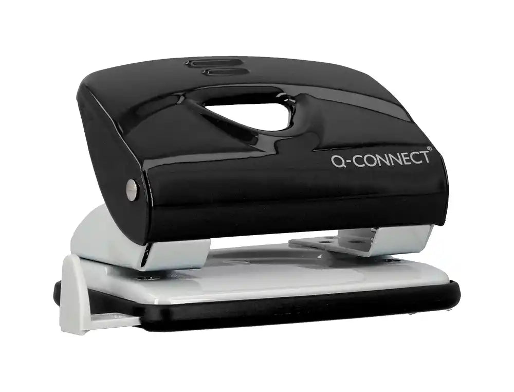 Taladrador q-connect kf14217 negro abertura 2 mm capacidad 20 hojas