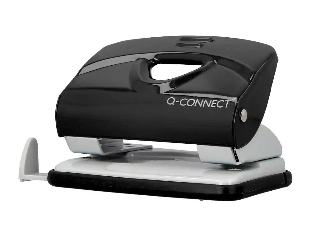 Taladrador q-connect kf14217 negro abertura 2 mm capacidad 20 hojas