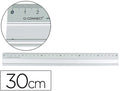 Regla q-connect metalica aluminio 30 cm 0 1 2 3