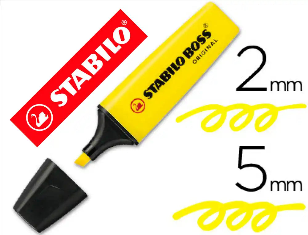 Rotuladores stabilo boss fluorescente 70