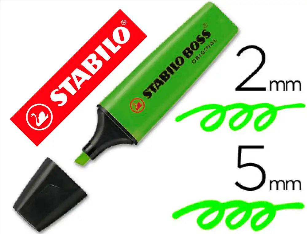 Rotuladores stabilo boss fluorescente 70