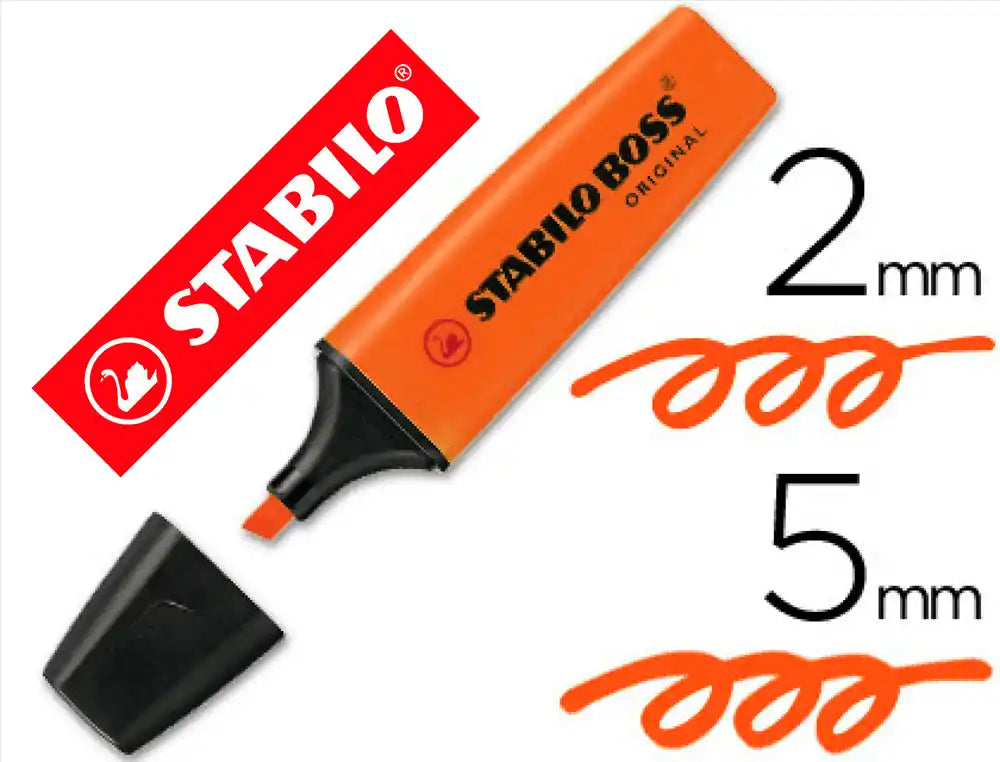 Rotuladores stabilo boss fluorescente 70