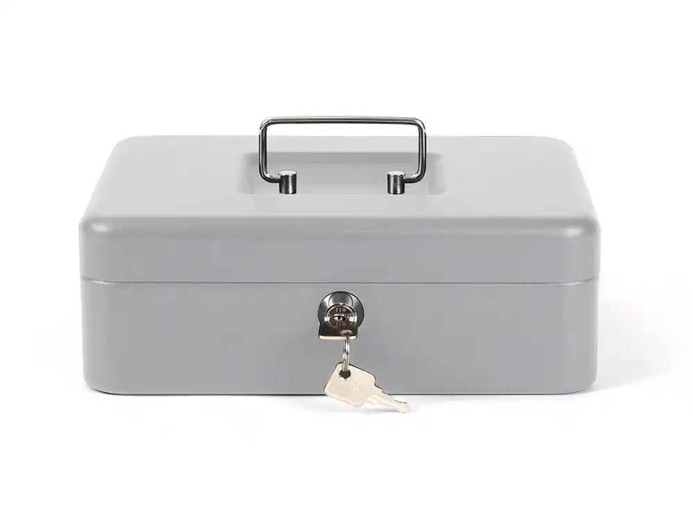 Caja caudales q-connect 10" 250x180x90 mm negra con portamonedas