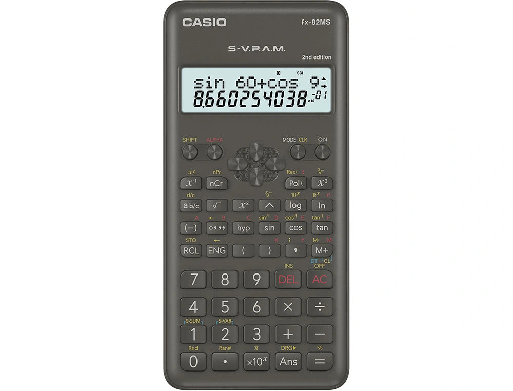 Calculadora casio fx-82msii cientifica 240 funciones pantalla de dos lineas