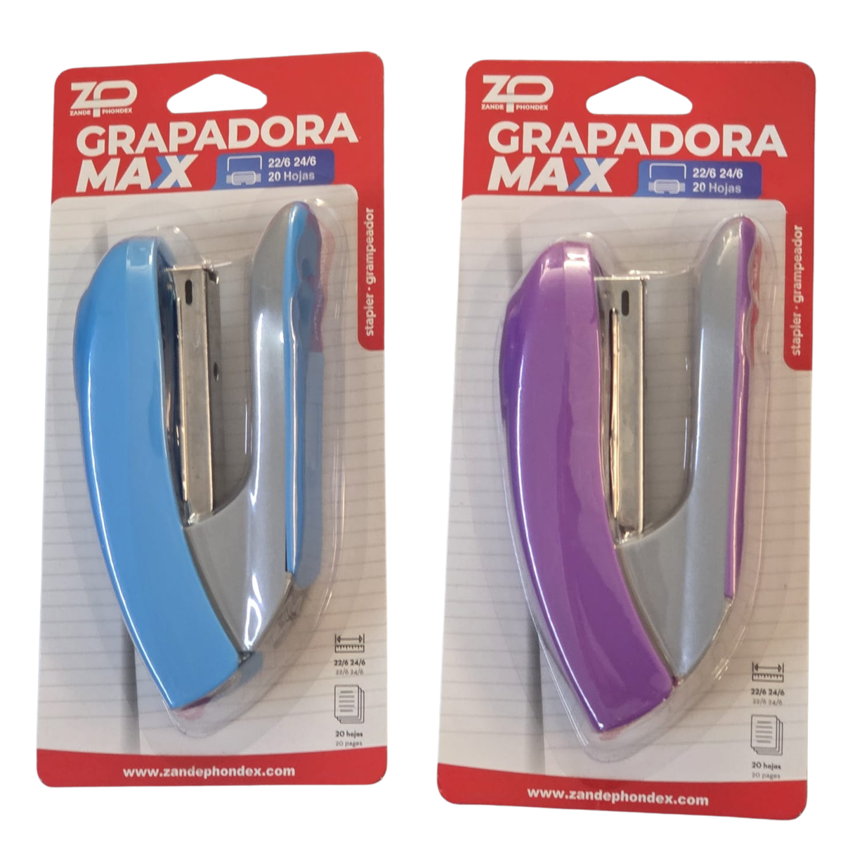 Grapadora max hasta 20 hojas