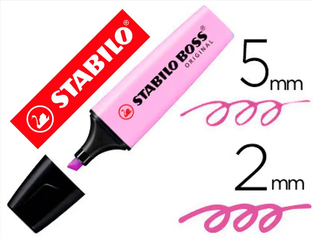 Rotuladores stabilo boss fluorescente 70