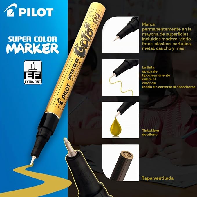 PILOT - Rotulador Permanente Punta extra Fina Pilot SC