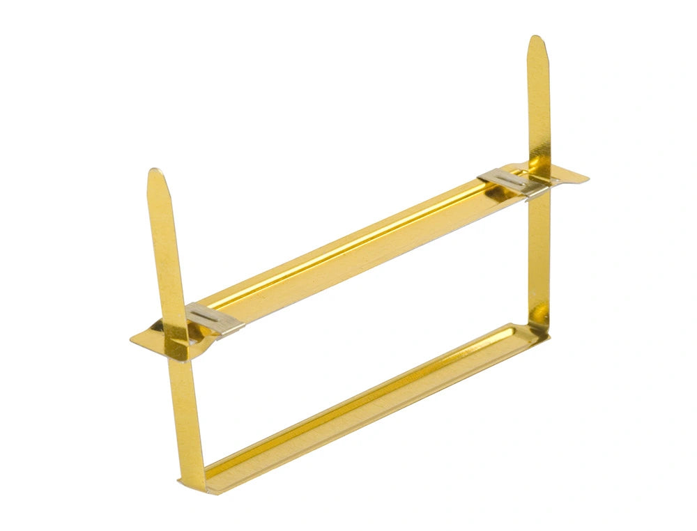 Encuadernador fastener q-connect dorado caja de 50 unidades