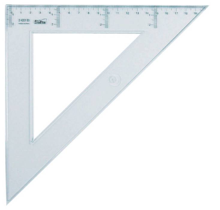 REGLA ESCUADRA SAFTA varias medidas 20cm y 30cm