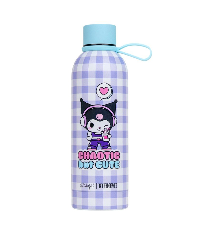 BOTELLA TERMICA HELLO KITTY KUROMI CAÓTICA PERO LINDO  ( prod temporal )