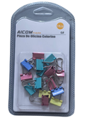Pinza de oficina en colores 15 uds. nro. 6